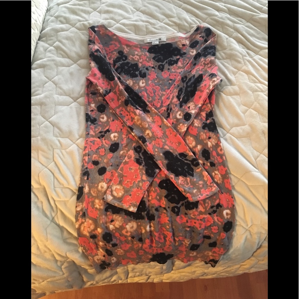 Tunic length sweater